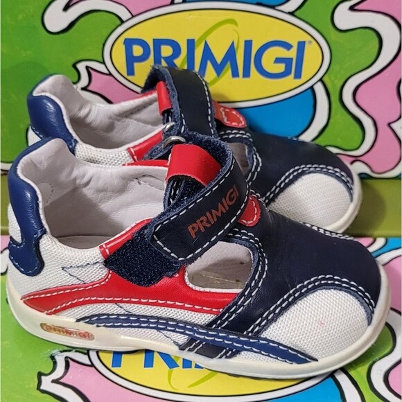 Primigi size 20uk/5us baby flexible action system red white blue shoe - Picture 2 of 9
